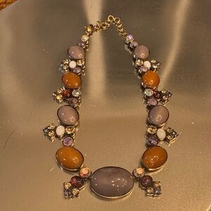 Sorrelli Purple and Orange Gemstone Necklace